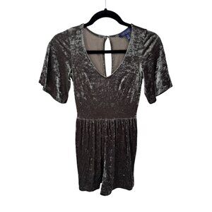 American Eagle Soft & Sexy Romper Womens XXS Green Velvet‎ Polyester Blend